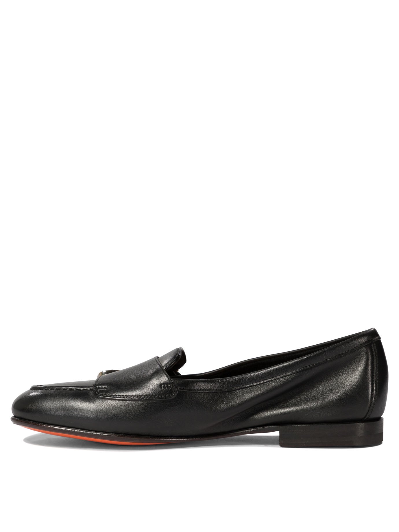 SANTONI Carlos Double Buckle Loafers for Women