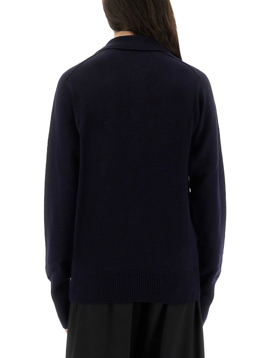STUDIO NICHOLSON Inverness Polo Collar Shirt - Size S