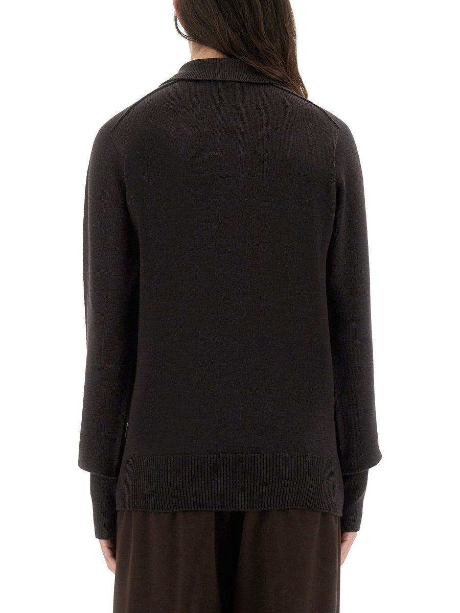 STUDIO NICHOLSON Inverness Polo Collar Shirt - Size S