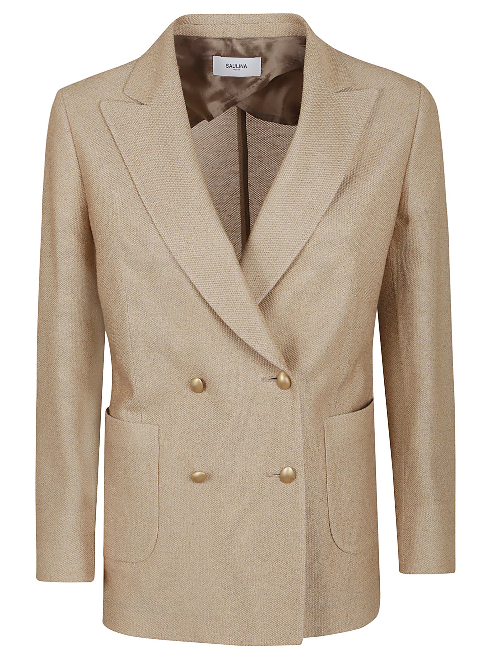 SAULINA Elegant Double-Breasted Mini Jacket for Women