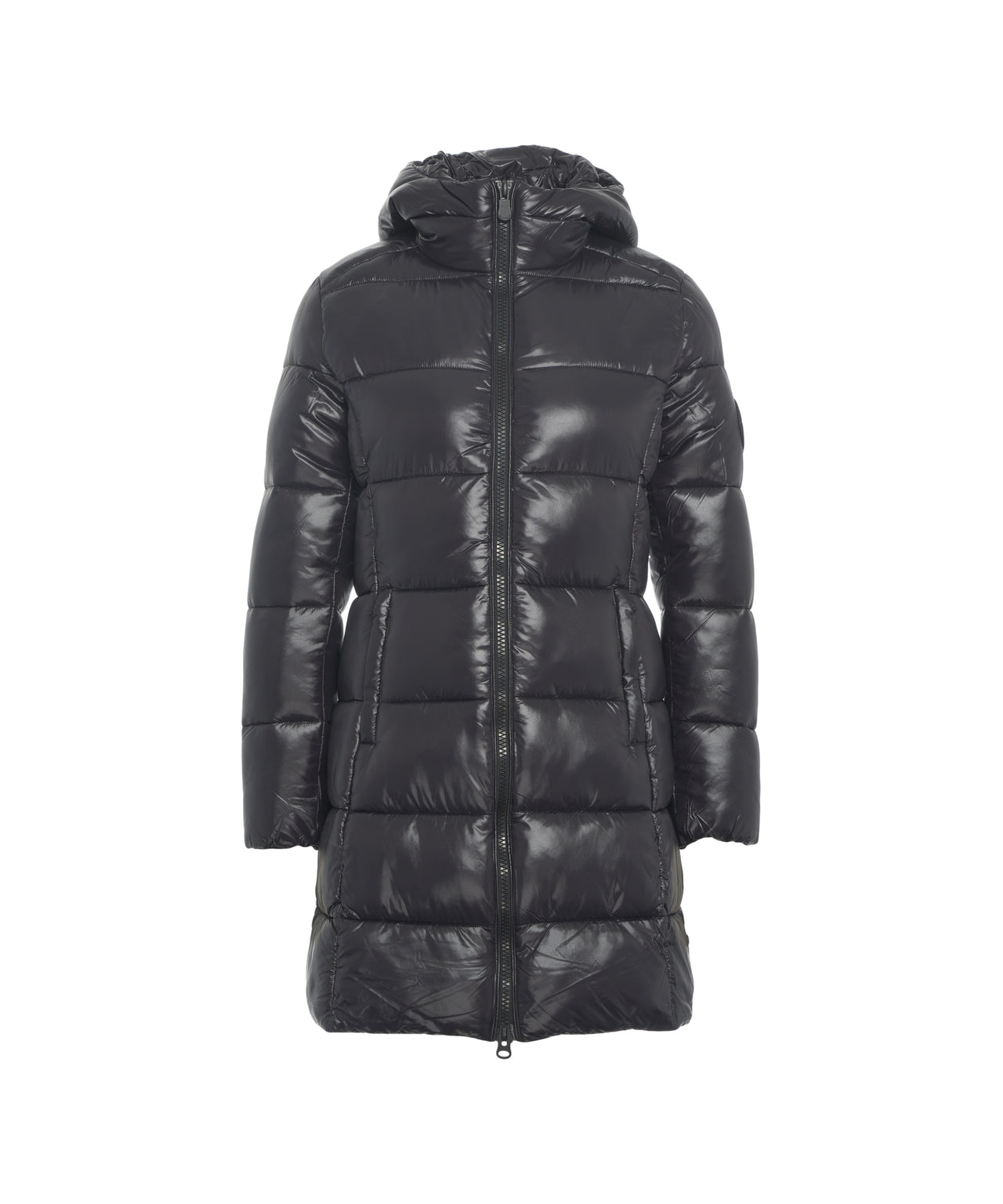 SAVE THE DUCK Knee-Length Women’s Puffer Jacket with Plumtech Insulation