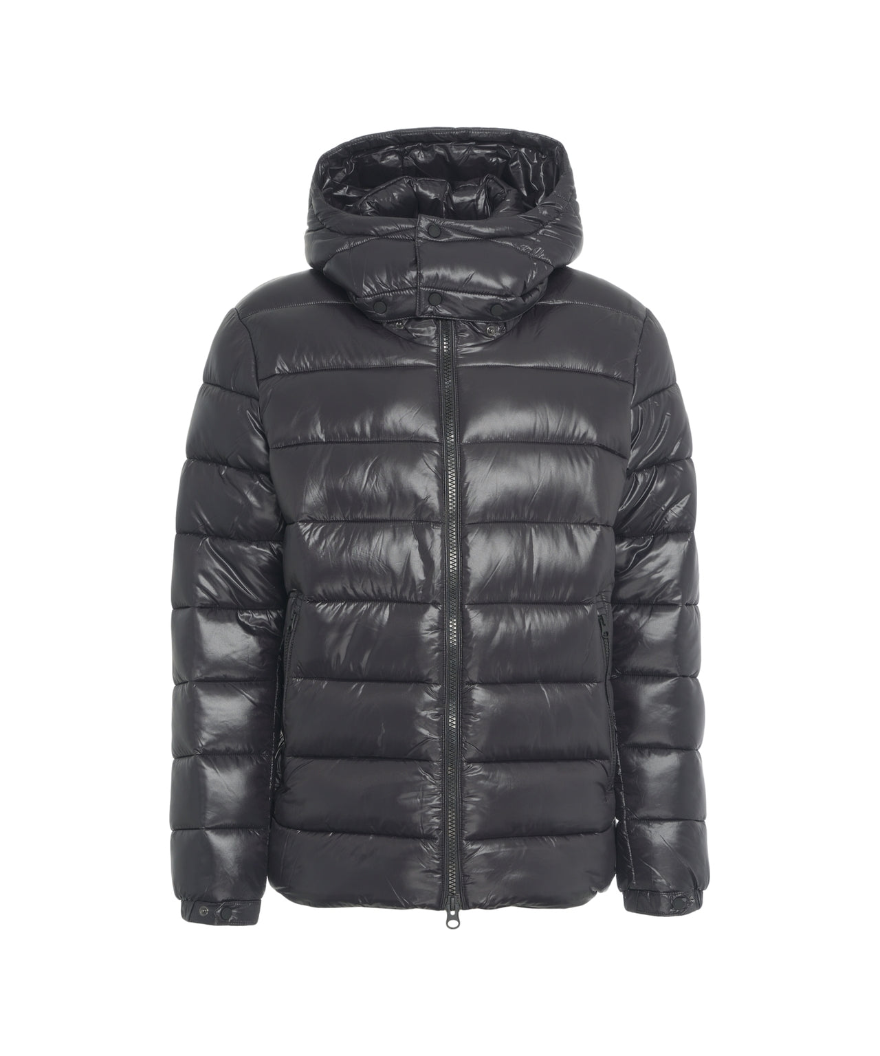 SAVE THE DUCK Men's Quilted Down Jacket with Fixed Hood