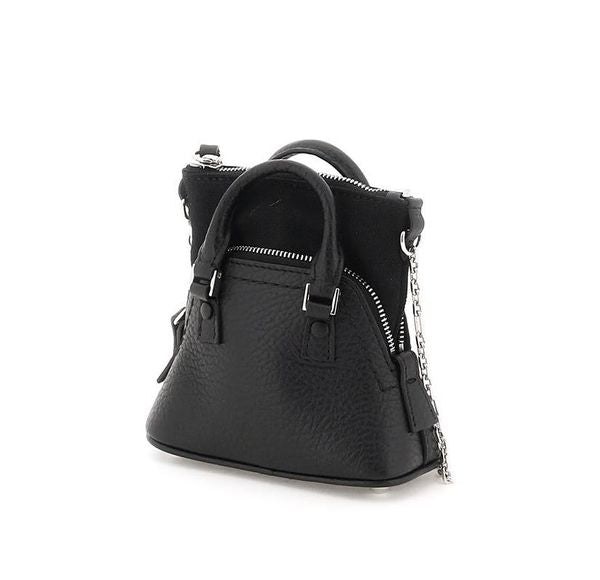 MAISON MARGIELA Mini Smooth Leather Handbag with Elegant Trapezoid Shape