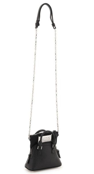 MAISON MARGIELA Mini Smooth Leather Handbag with Elegant Trapezoid Shape