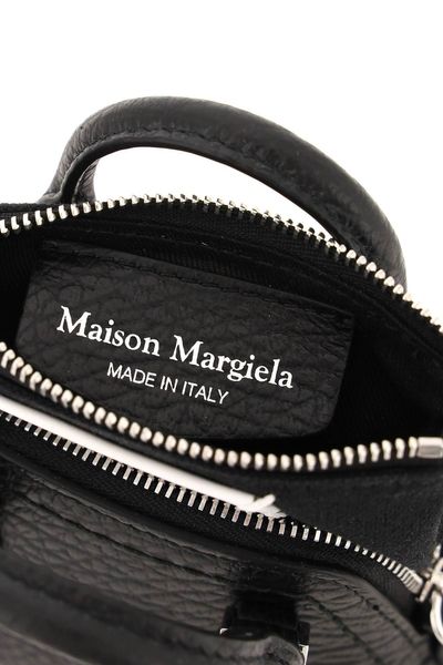 MAISON MARGIELA Mini Smooth Leather Handbag with Elegant Trapezoid Shape