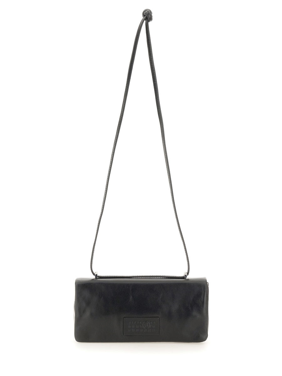 MM6 MAISON MARGIELA Mini Leather Crossbody Handbag with Removable Strap
