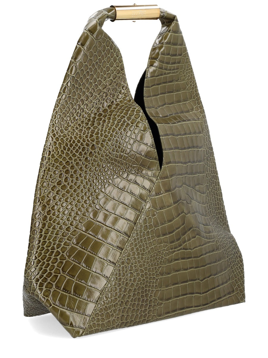 MM6 MAISON MARGIELA Medium Crocodile-Effect Handbag