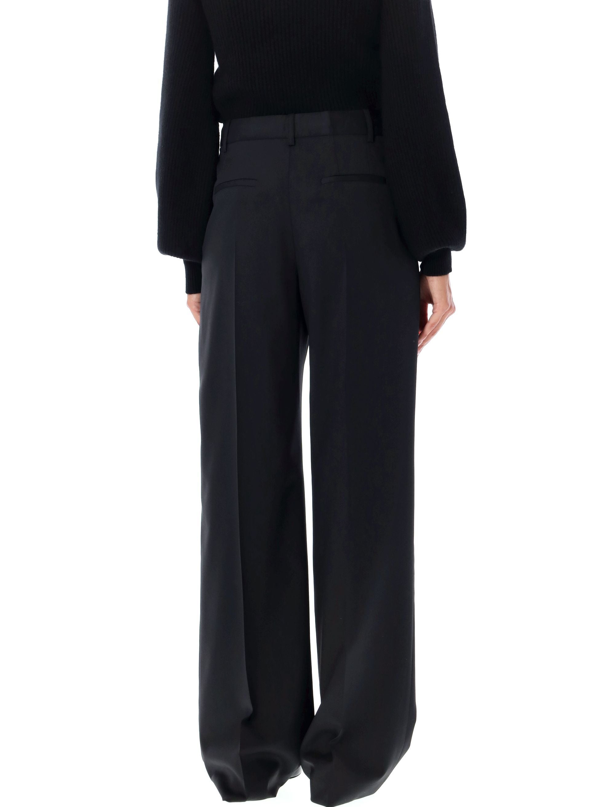 LOULOU High-Waisted Wide-Leg Pants - Size S