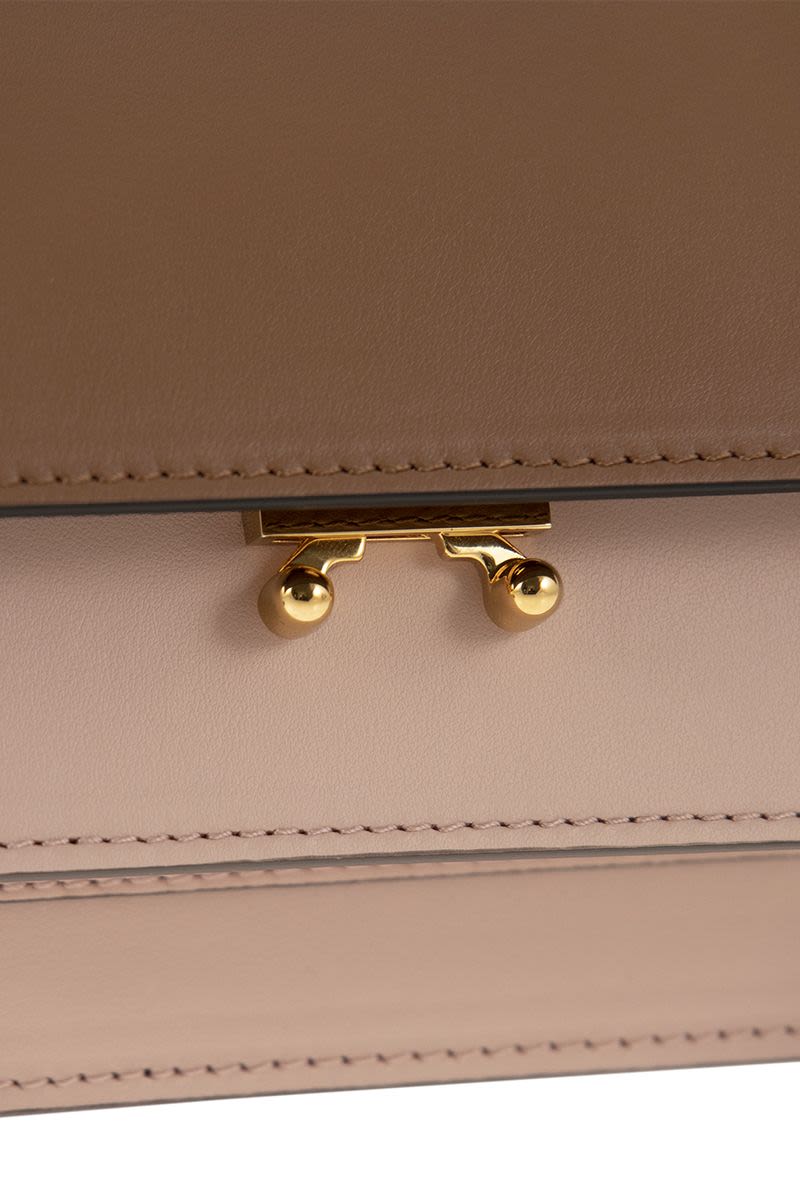 MARNI Rectangular Sculptural Leather Handbag - W 22.5 x H 12.5 x D 10 cm