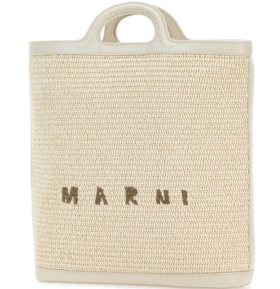 MARNI Leather and Fabric Handbag