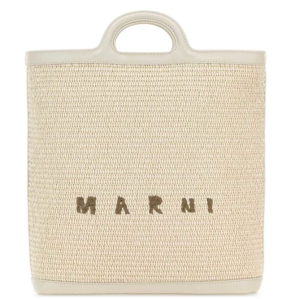 MARNI Leather and Fabric Handbag
