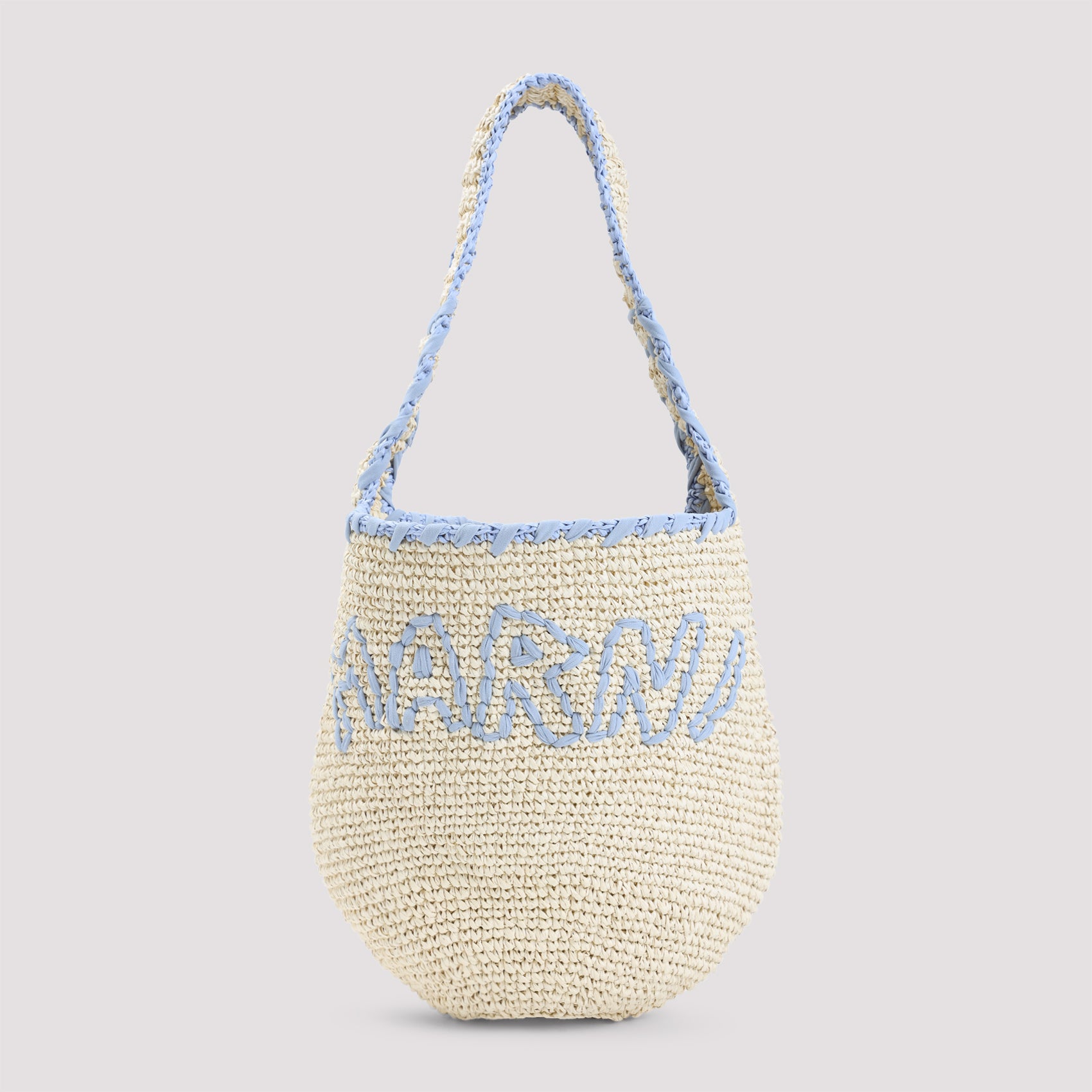 MARNI Mini Raffia Scrunchie Hobo Handbag