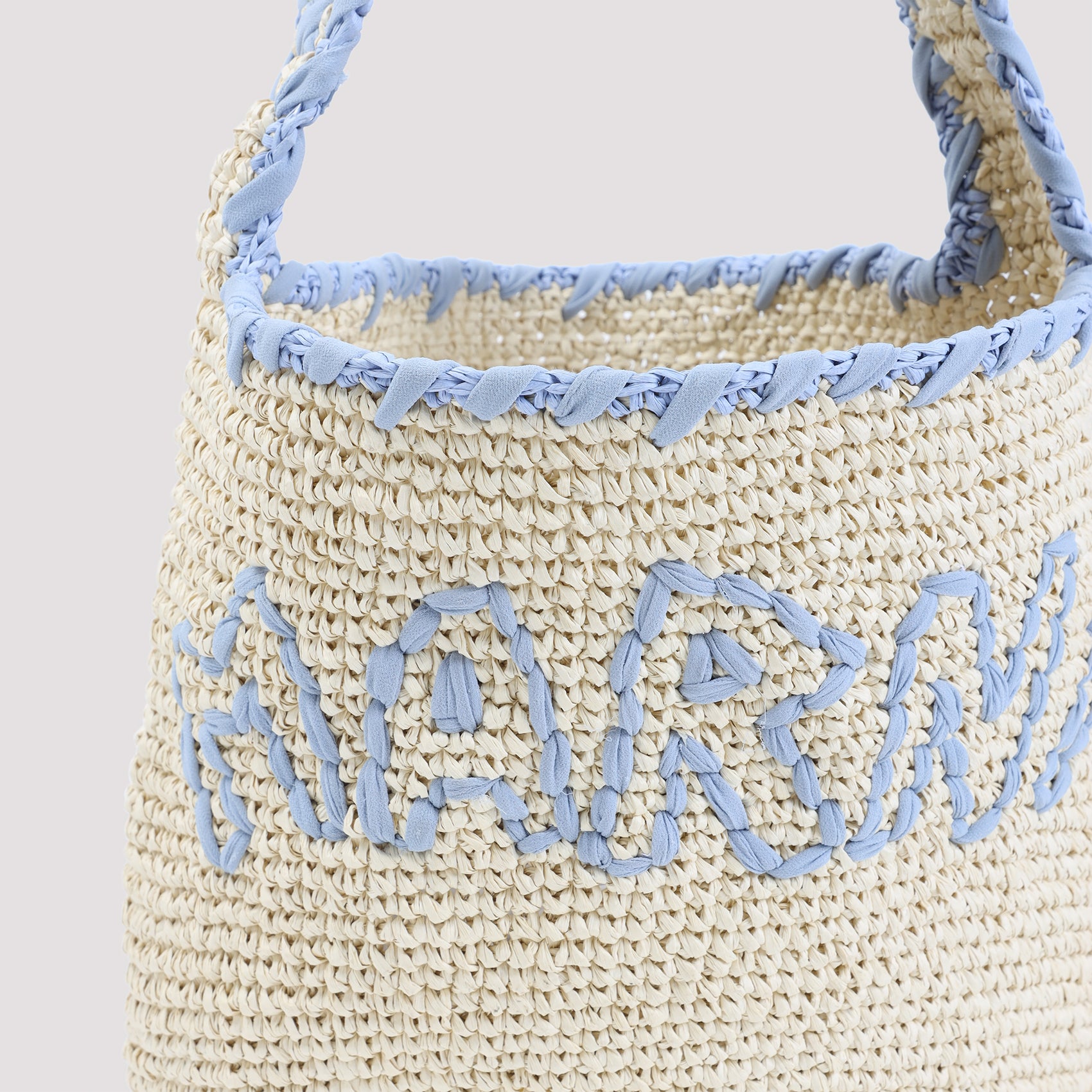 MARNI Mini Raffia Scrunchie Hobo Handbag
