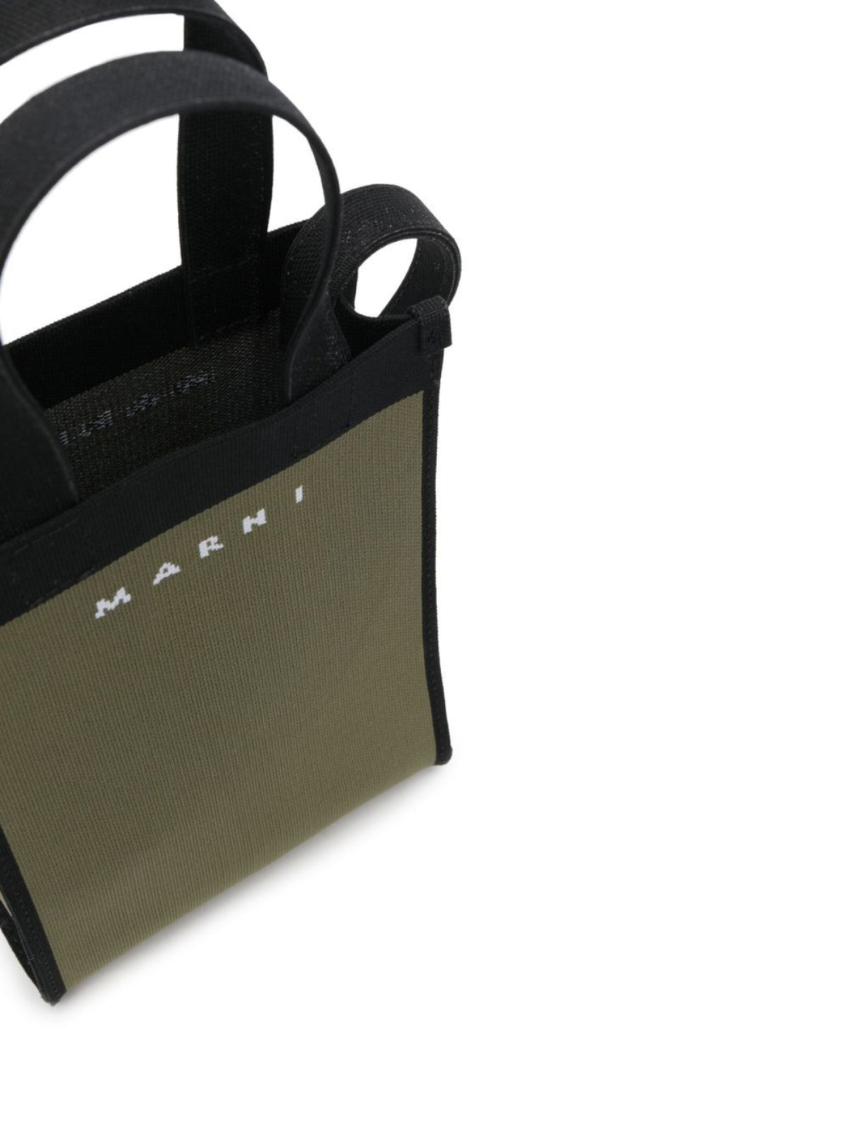 MARNI Logo Knit Crossbody Mini Tote Handbag 14x20x6 cm