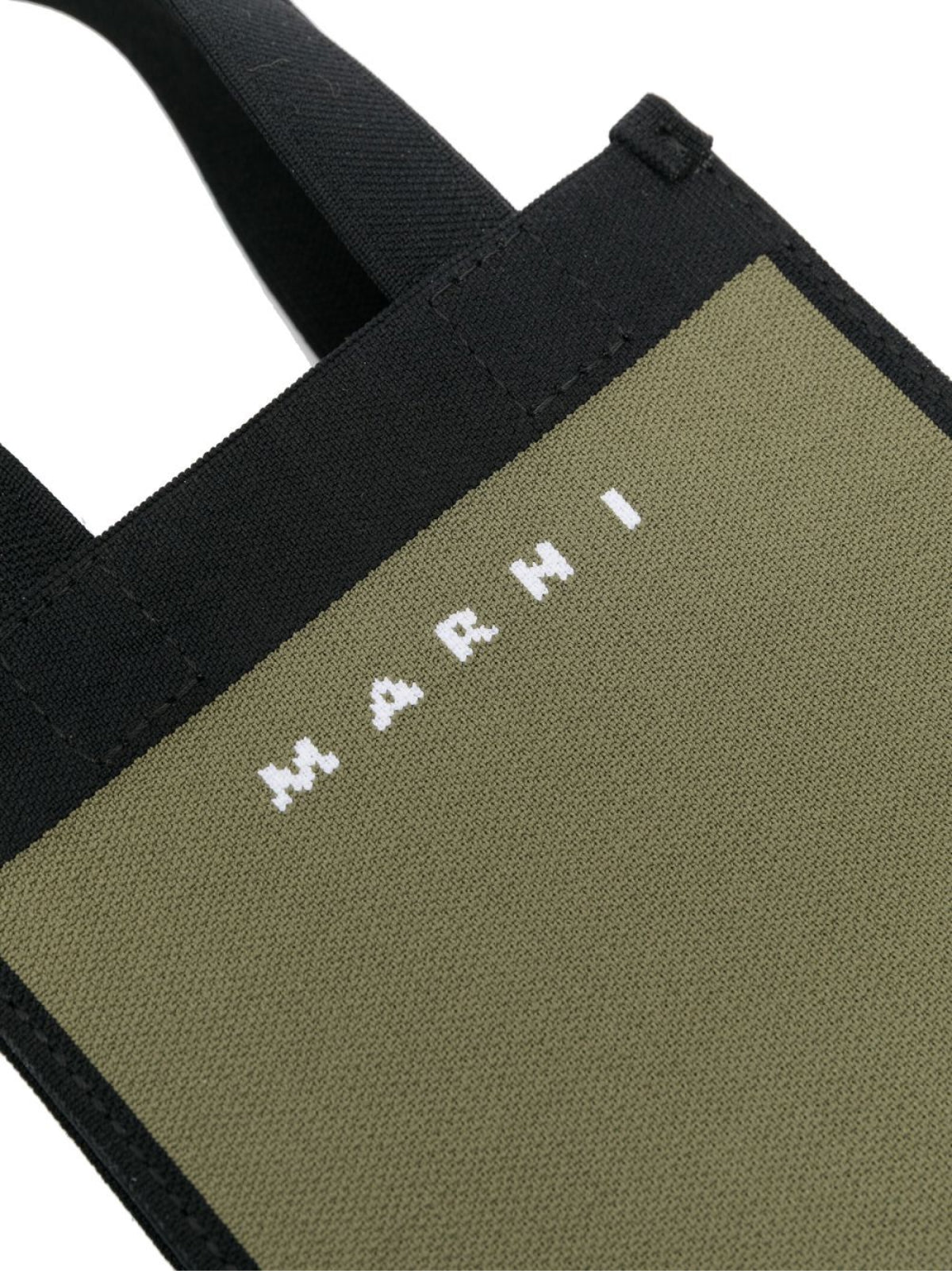 MARNI Logo Knit Crossbody Mini Tote Handbag 14x20x6 cm