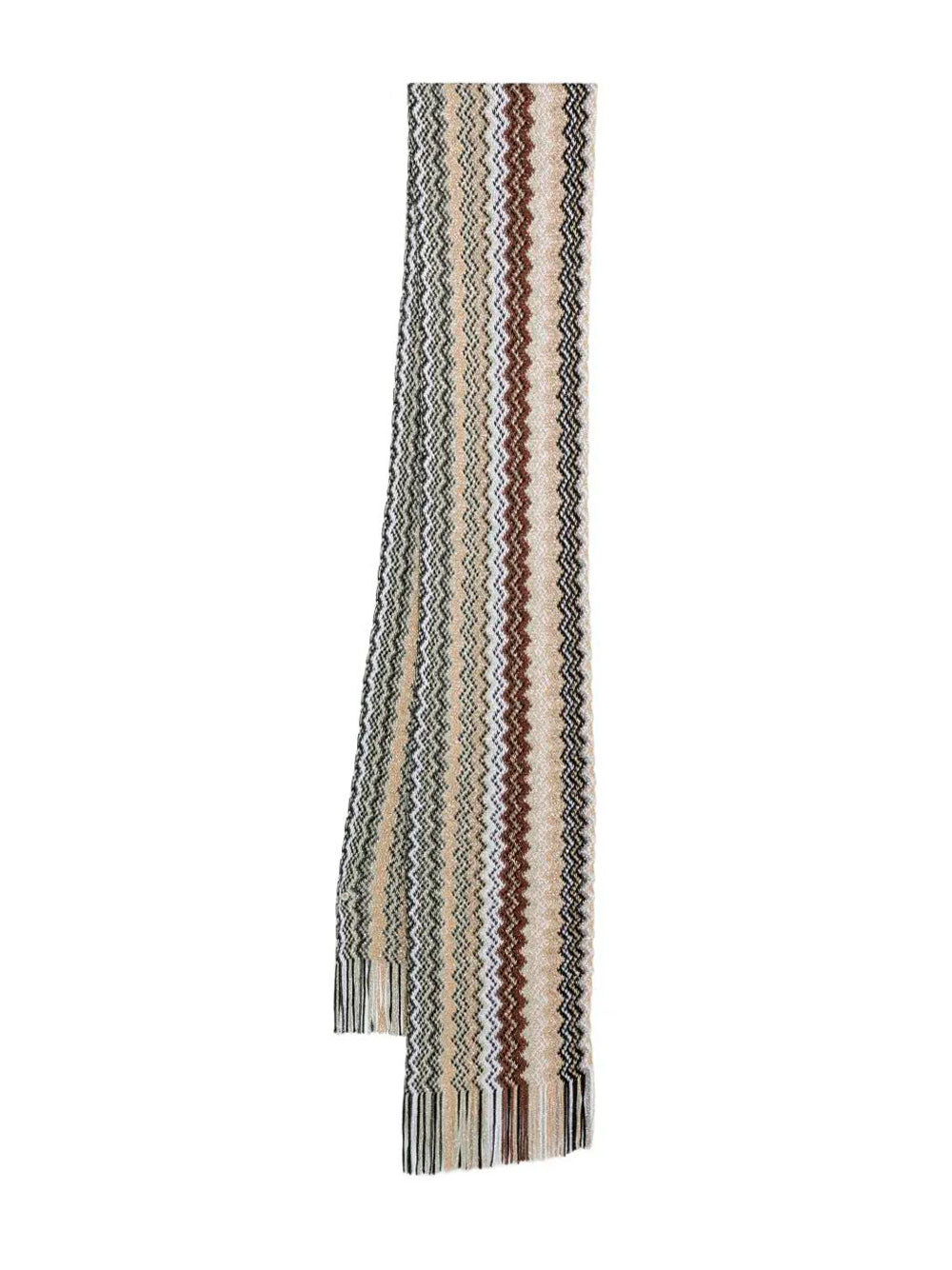 MISSONI Fringed Zig-Zag Scarf