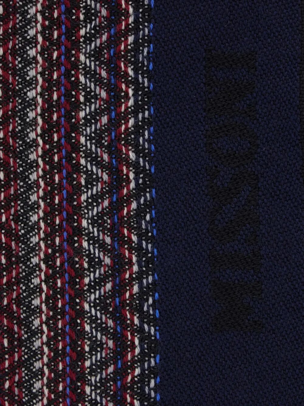 MISSONI Fringed Scarf with Pattern Design