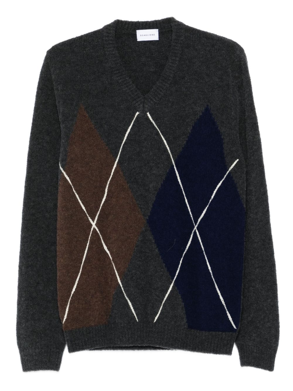 SCAGLIONE Stylish Gray Sweater for Men - Fall Winter Collection