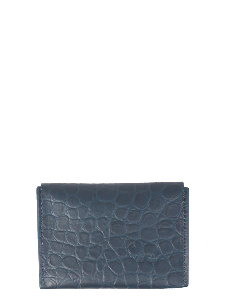 IL BISONTE Mini Coconut Print Card Holder for Women