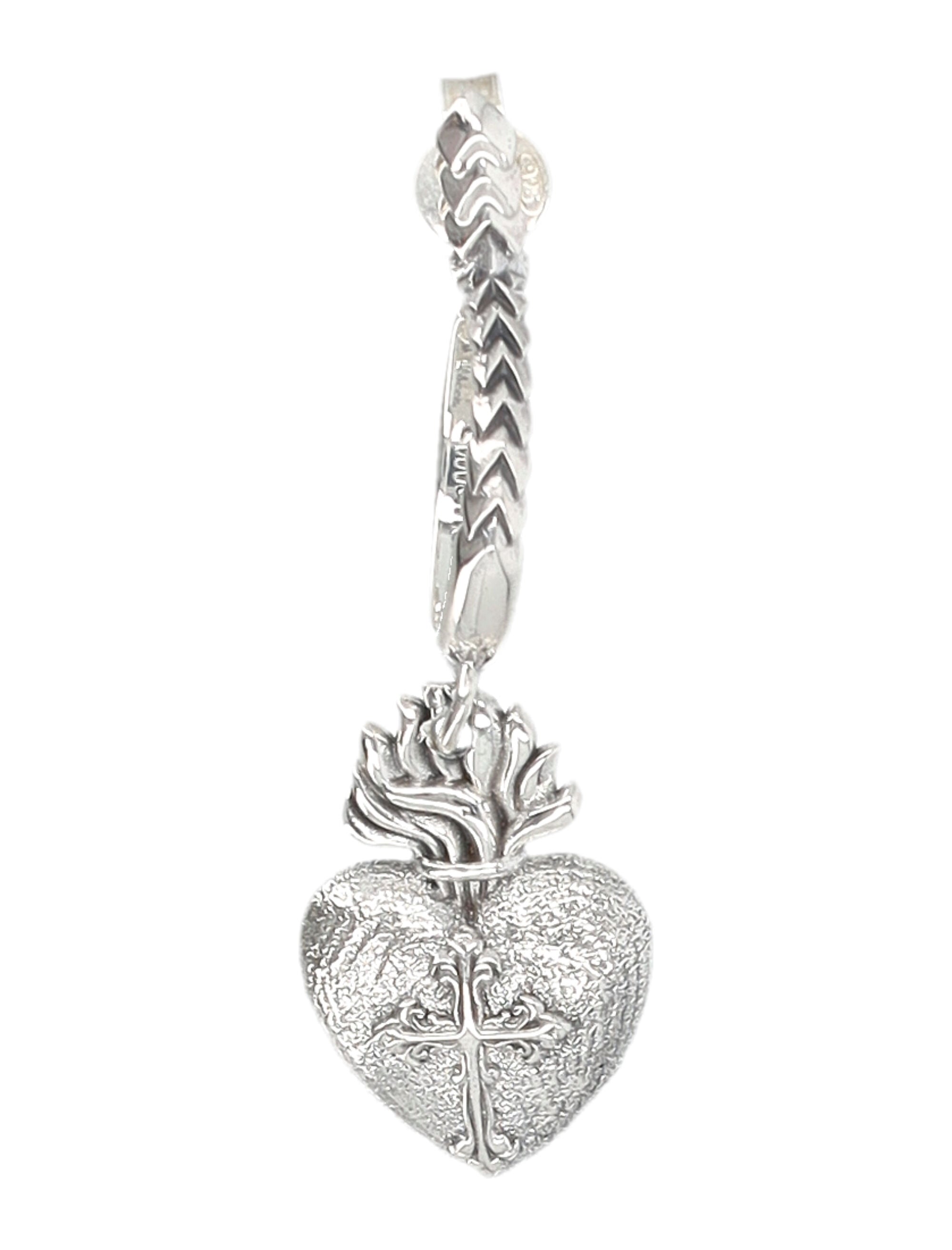 EMANUELE BICOCCHI Sacred Heart Earring - 2 cm Length
