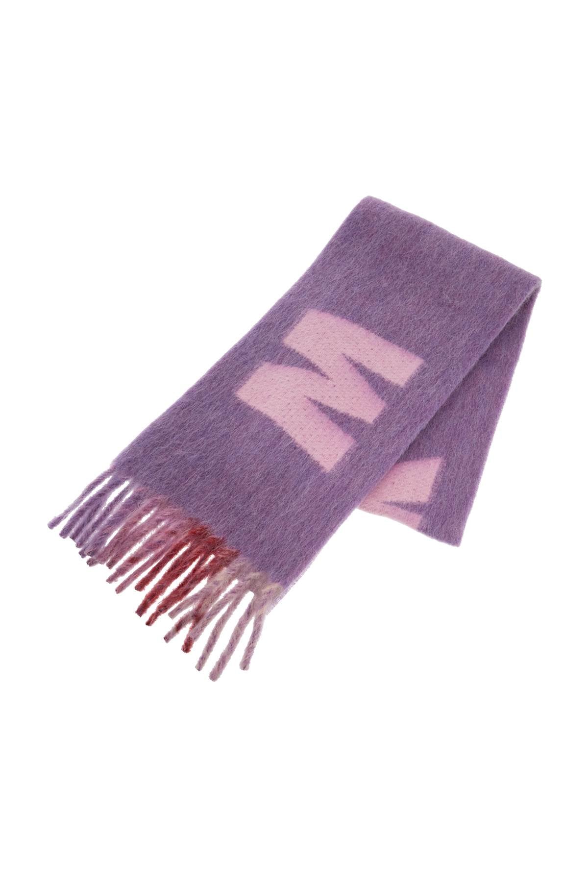 MARNI Embroidered Wool Blend Scarf