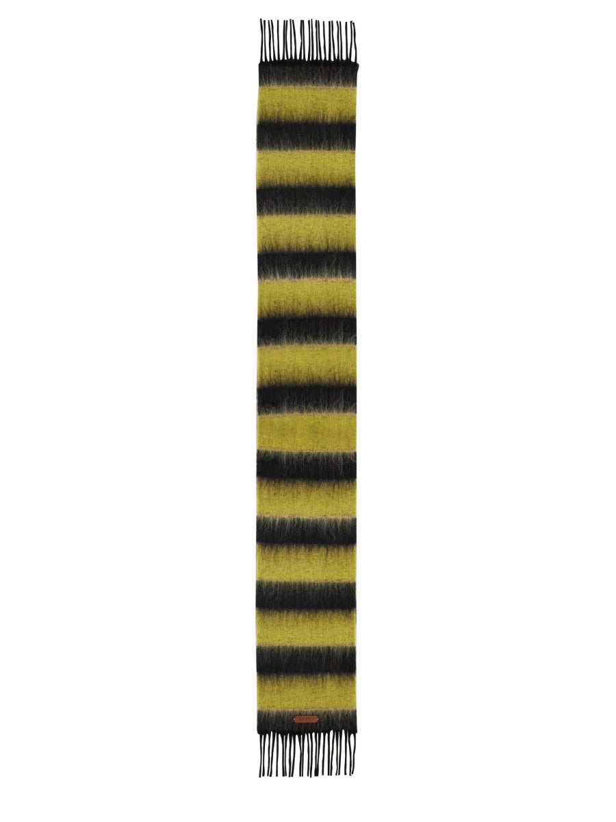 MARNI Striped Wool Blend Scarf