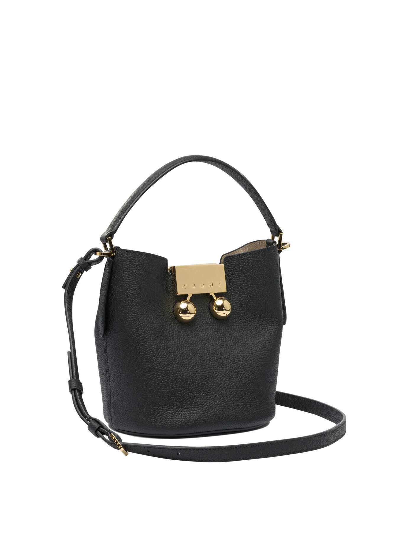 MARNI Mini Bucket Handbag with Maxi Buckle