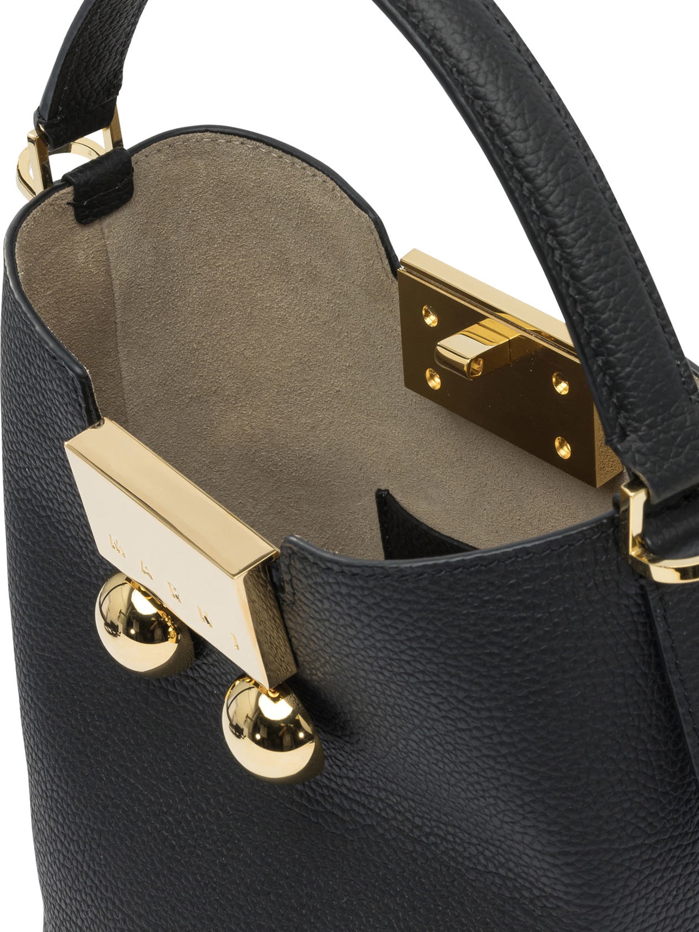 MARNI Mini Bucket Handbag with Maxi Buckle