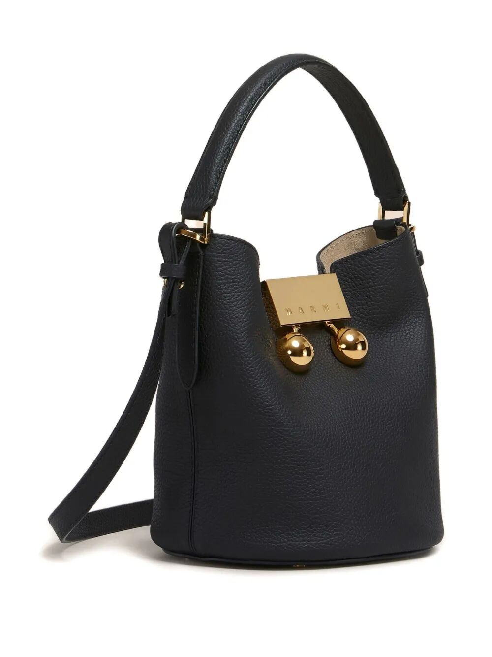 MARNI Pebbled-Leather Bucket Handbag
