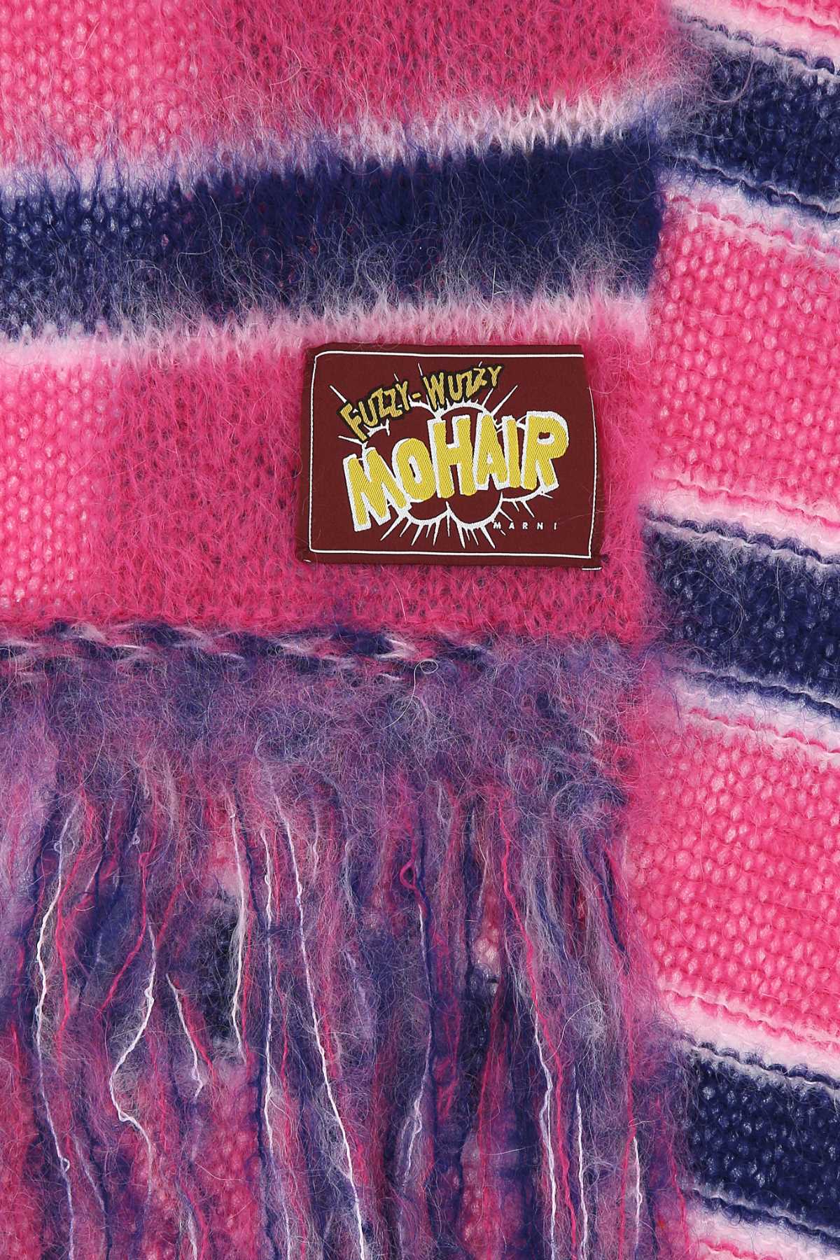 MARNI Embroidered Mohair Blend Scarf for Men