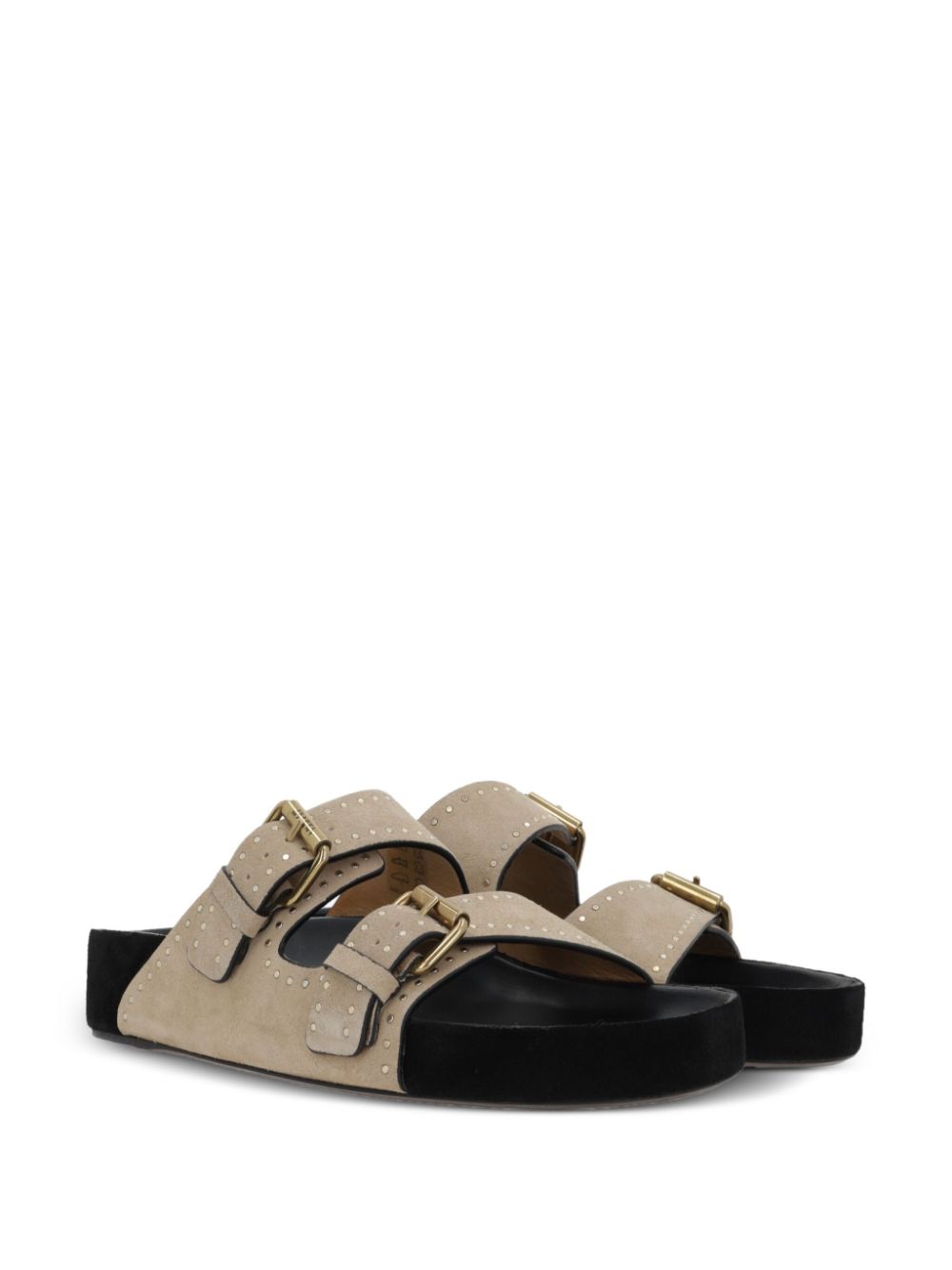ISABEL MARANT Stylish Suede Leather Sandals with Buckle Fastening