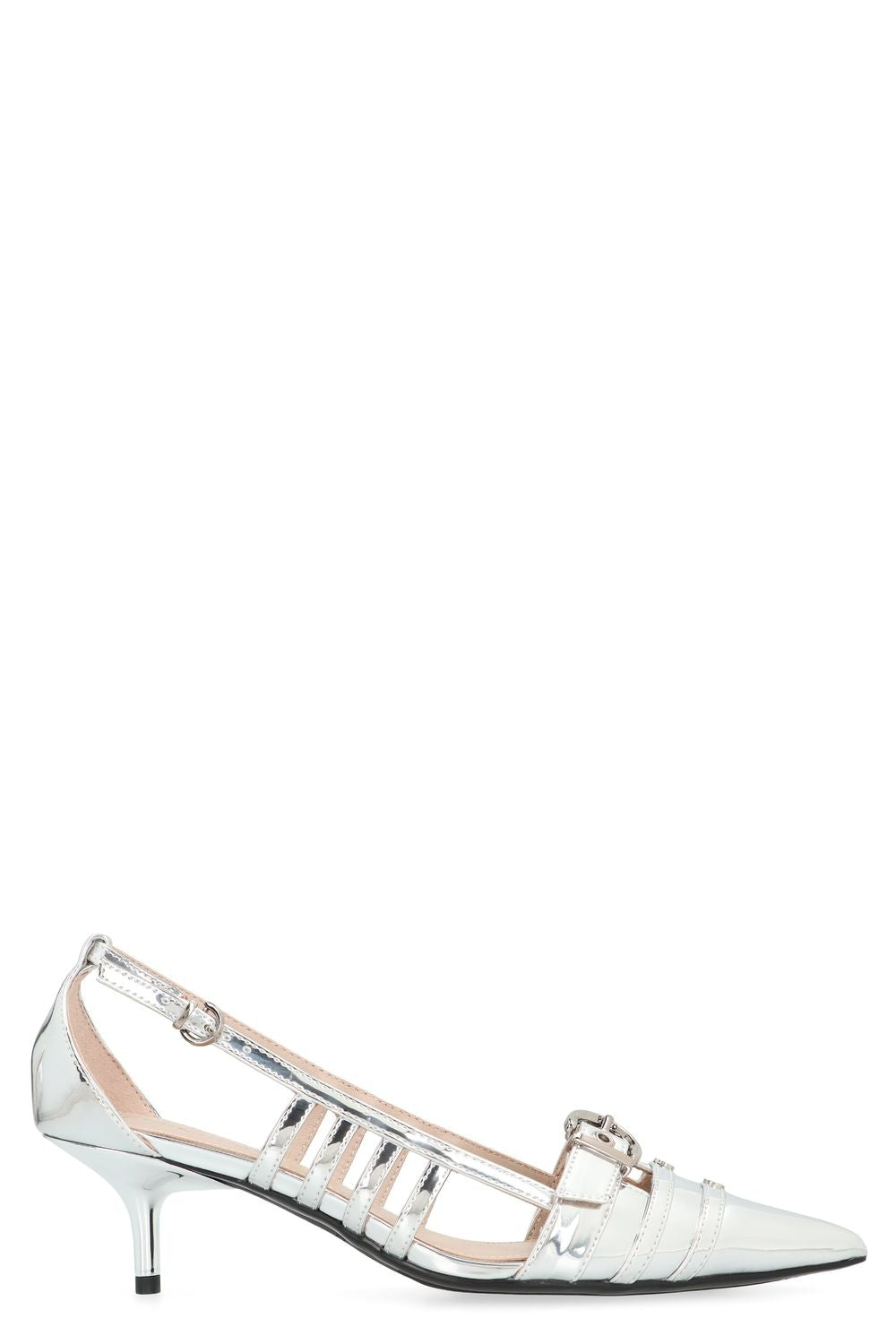 PINKO Pointy-Toe Slingbacks with Decorative Buckle