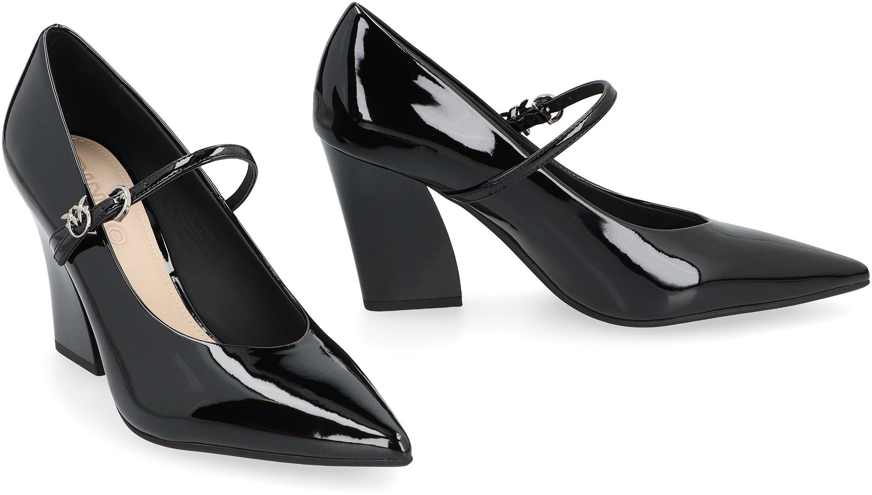 PINKO Viola Patent Leather Pumps