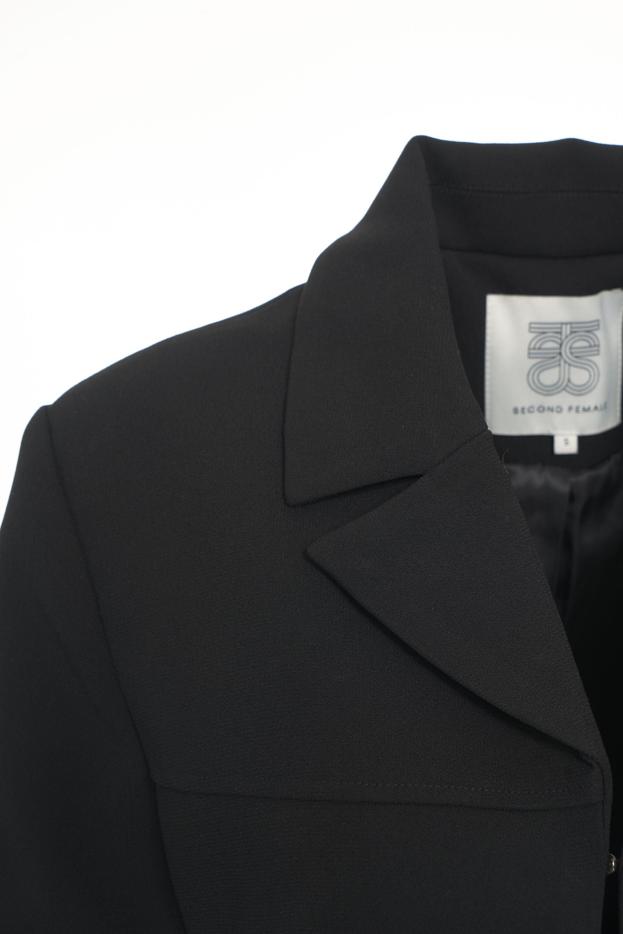 SECOND FEMALE Elegant Women’s Blazer with Mirror Collar