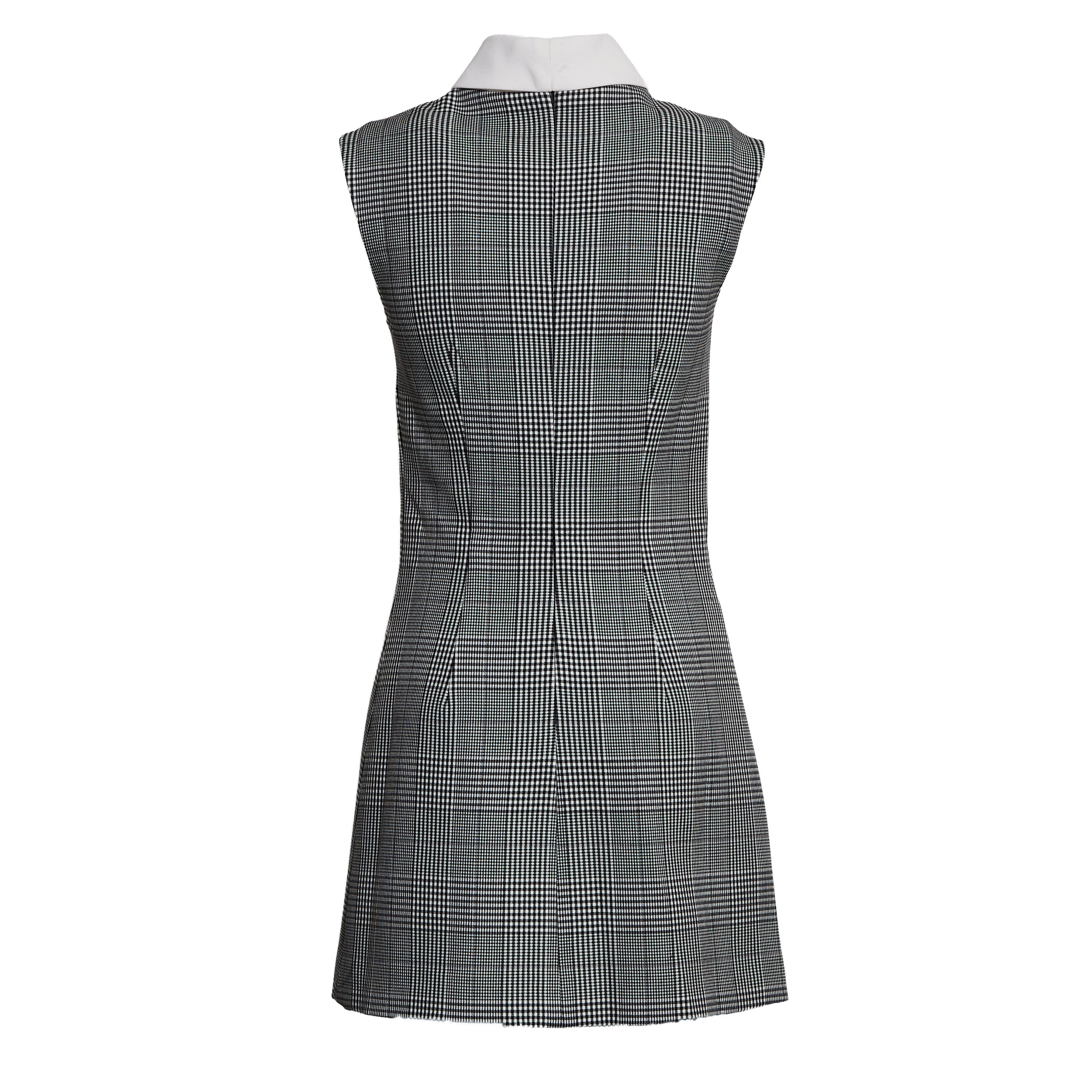 SELF-PORTAIT Sleeveless Mini Dress with Prince Of Wales Check