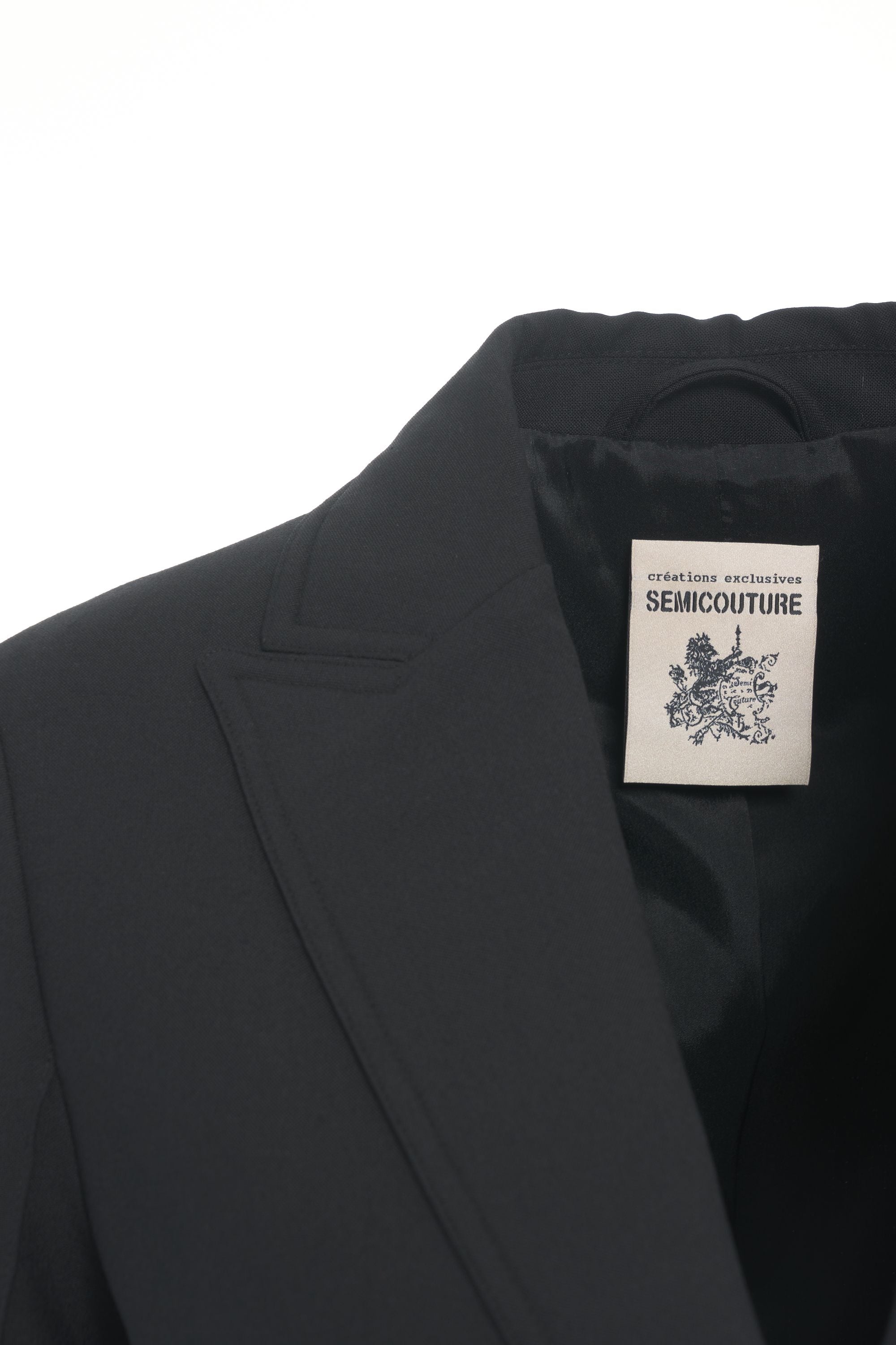 SEMICOUTURE Elegant Blazer with Belt for Women