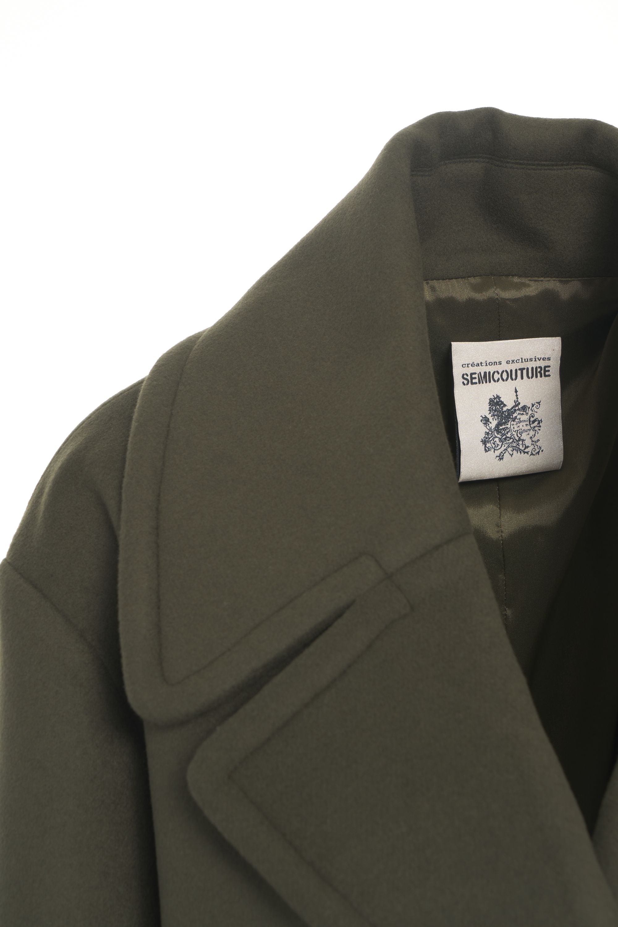 SEMICOUTURE Elegant Double-Breasted Caban for Women