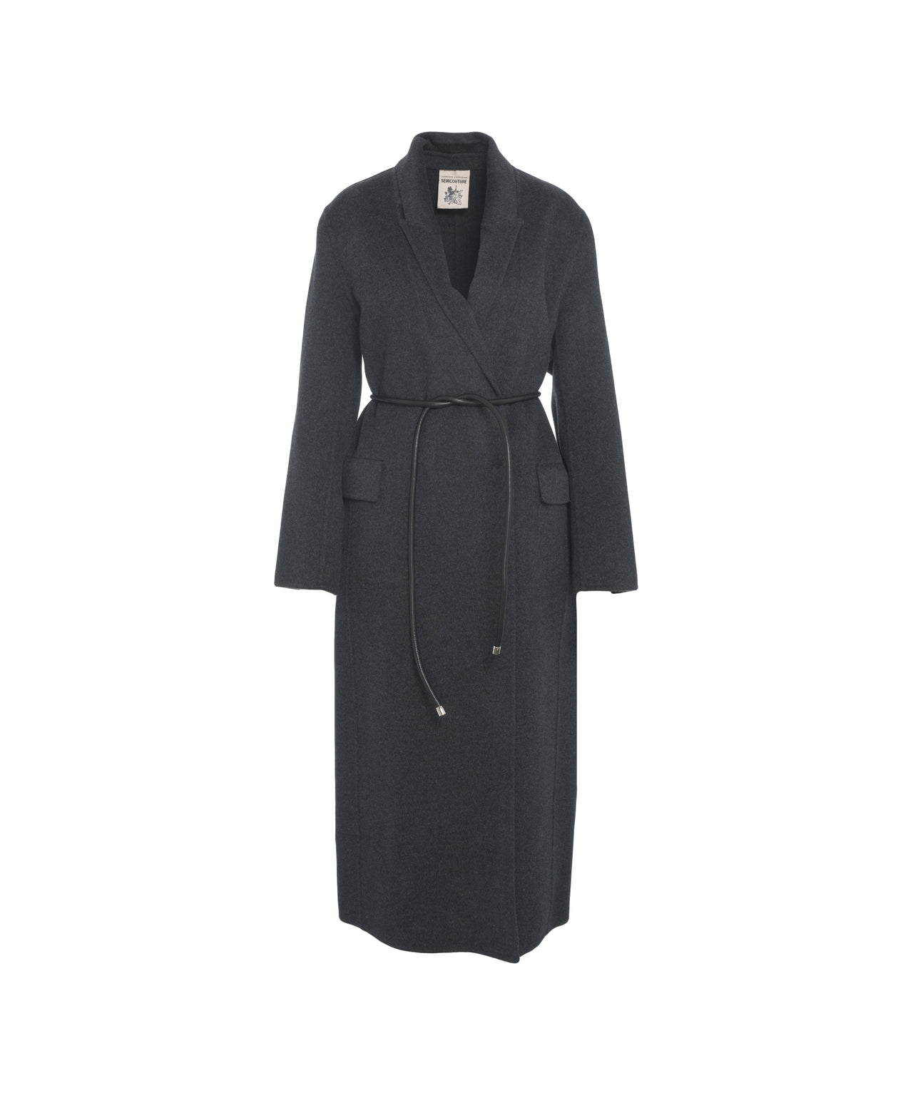 SEMICOUTURE Maxi Length Jacket with Belt