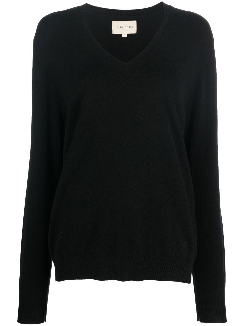 LOULOU STUDIO Women's Classic Cashmere V-Neck Sweater