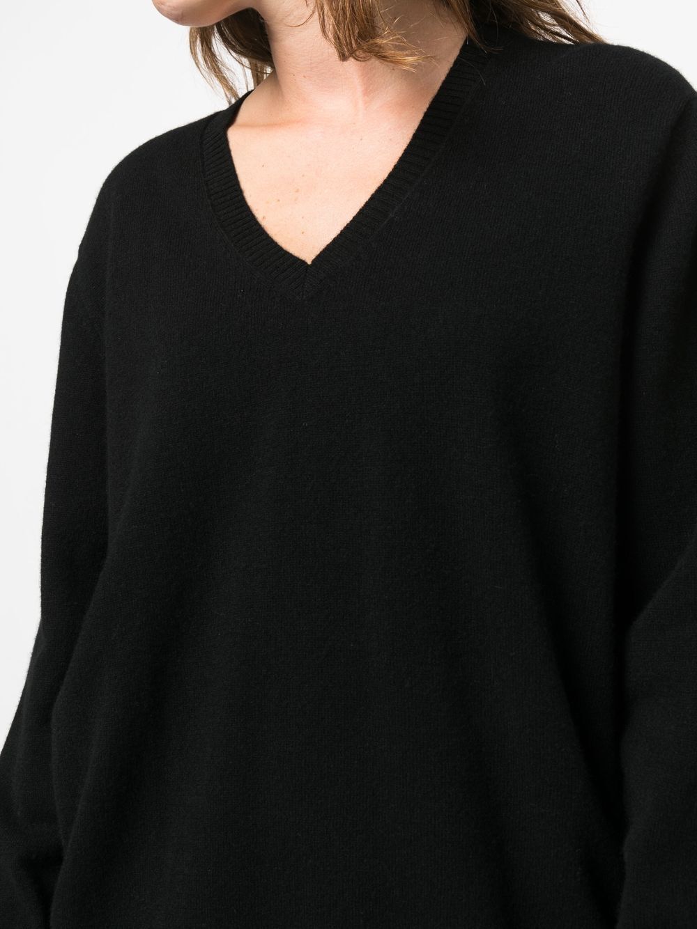 LOULOU STUDIO Women's Classic Cashmere V-Neck Sweater