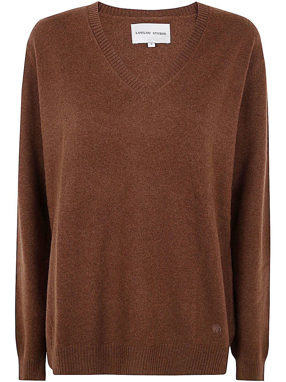 LOULOU STUDIO Classic Cashmere V-Neck Sweater for Women