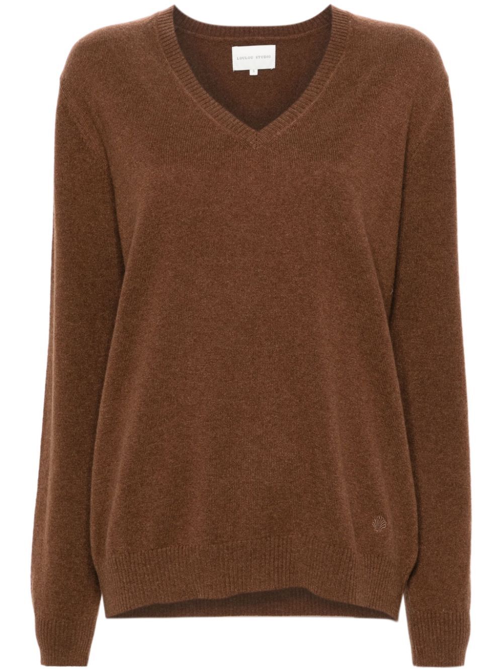 LOULOU STUDIO Classic Cashmere V-Neck Sweater for Women