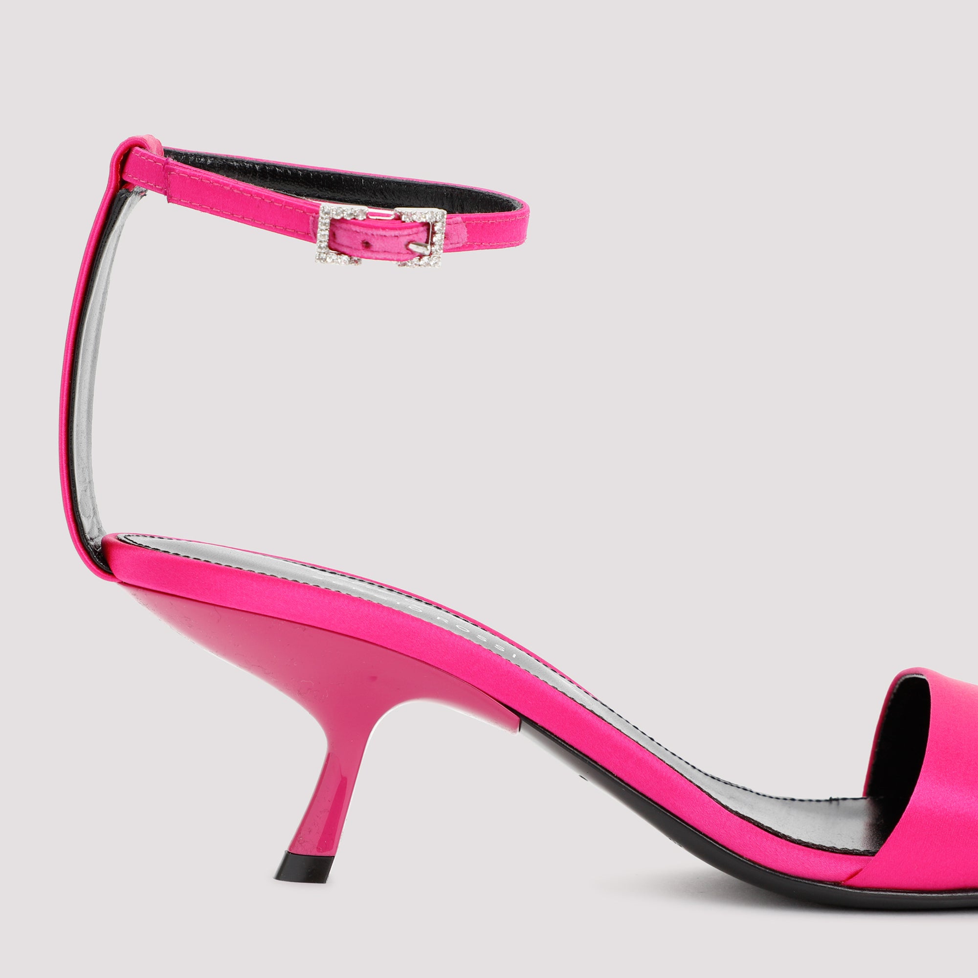 SERGIO ROSSI Chic Satin Mini Sandals
