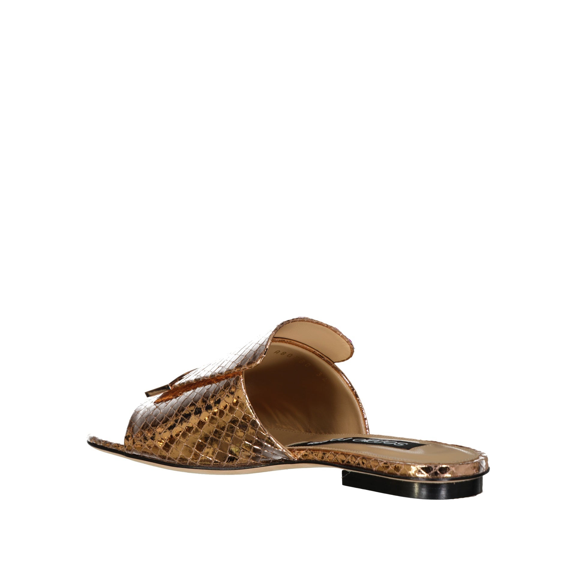 SERGIO ROSSI Elegant Leather Flat Sandals for Women