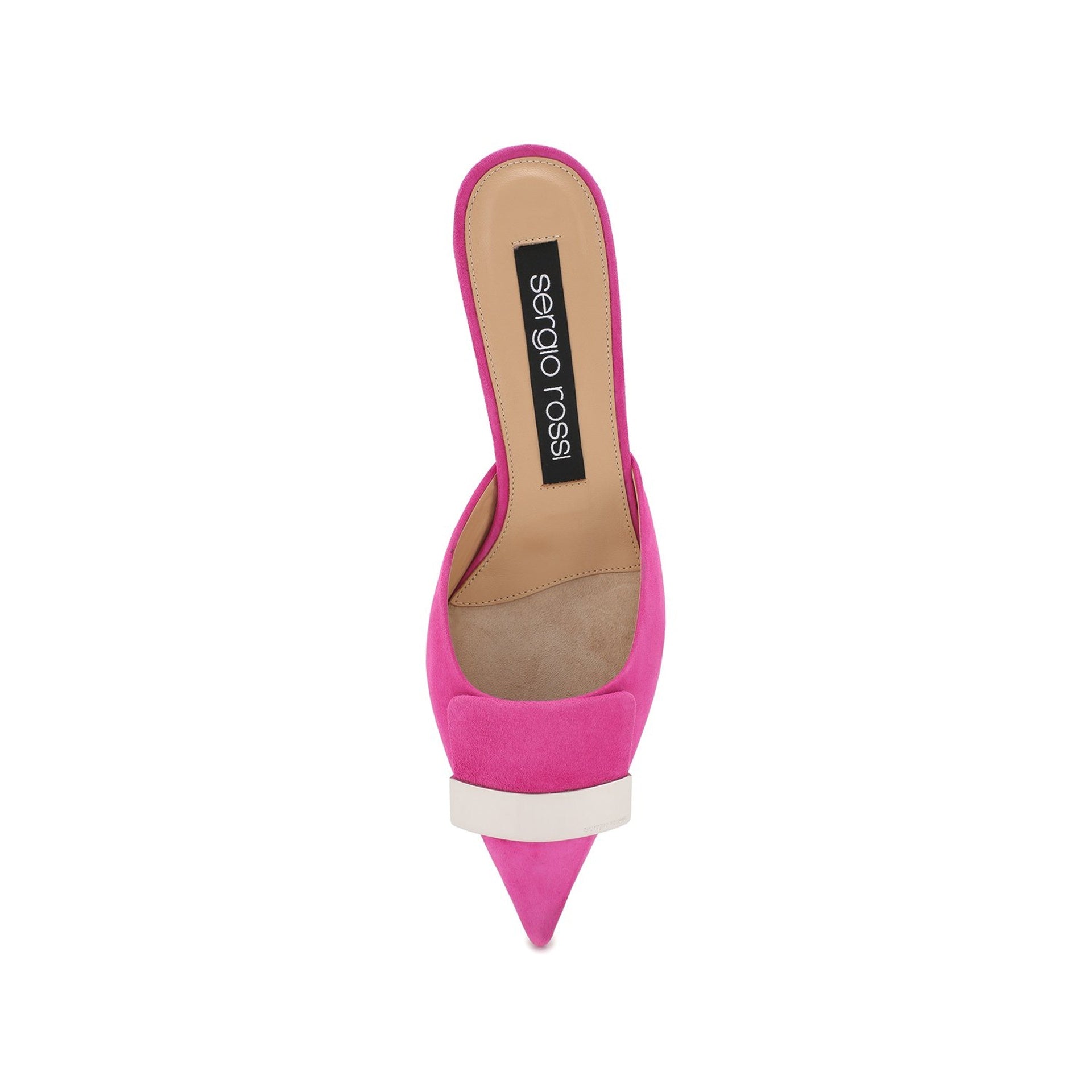 SERGIO ROSSI Luxury Leather Flat Slip-Ons with Chic Pointed Toe