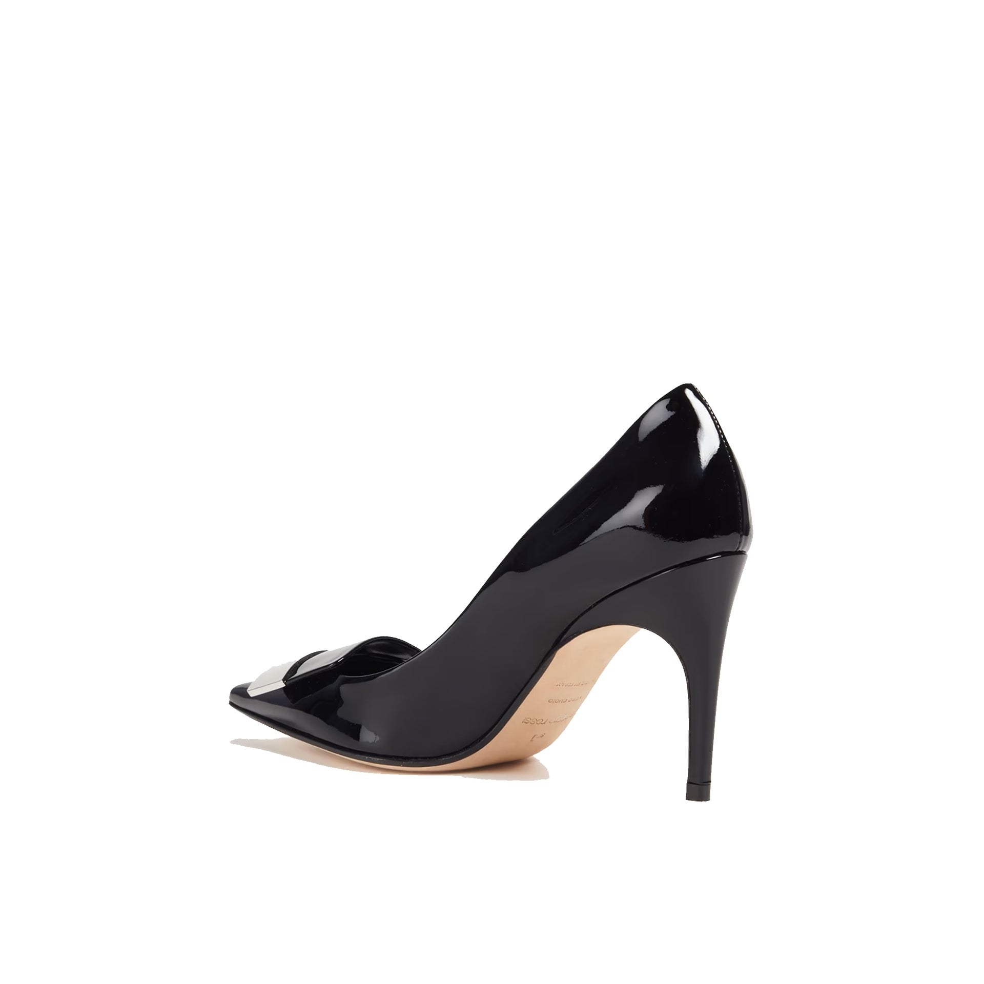SERGIO ROSSI Elegant Leather Pumps with 9.5 cm Heel