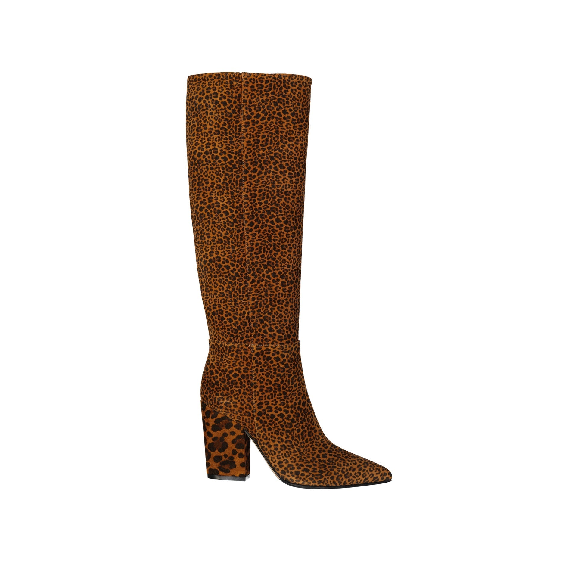 SERGIO ROSSI Leopard-Print Leather Ankle Boots for Women