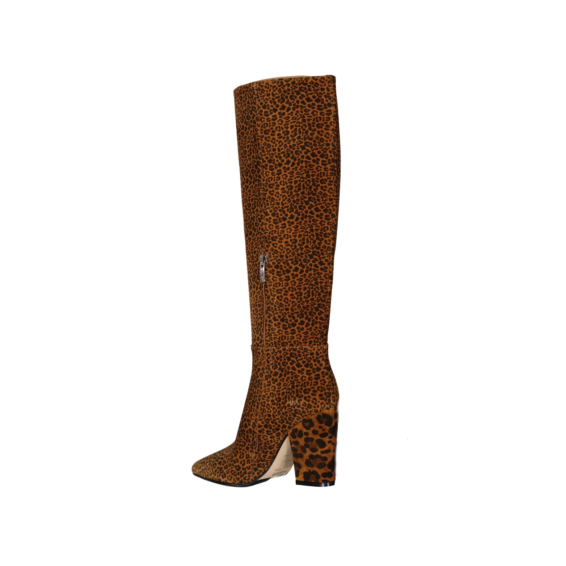 SERGIO ROSSI Leopard-Print Leather Ankle Boots for Women