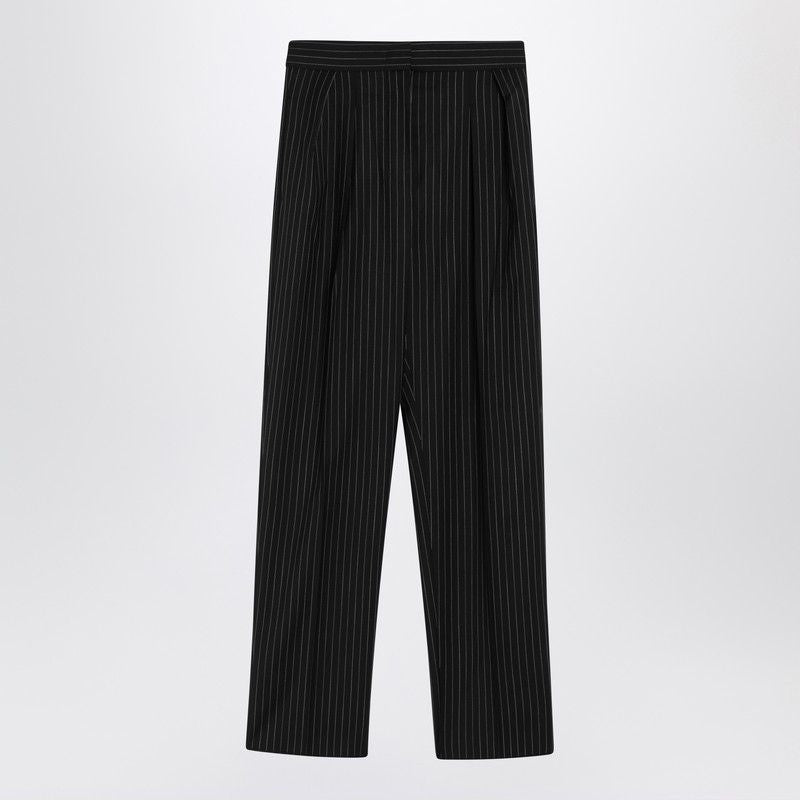 MAX MARA Cropped Pinstriped Wool Trousers for Women