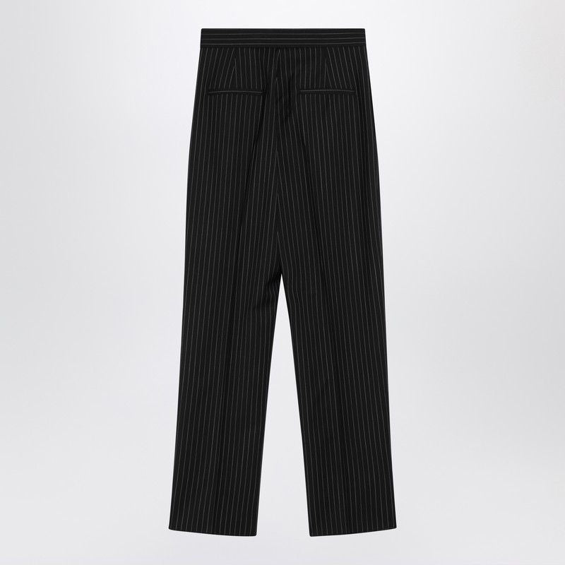 MAX MARA Cropped Pinstriped Wool Trousers for Women